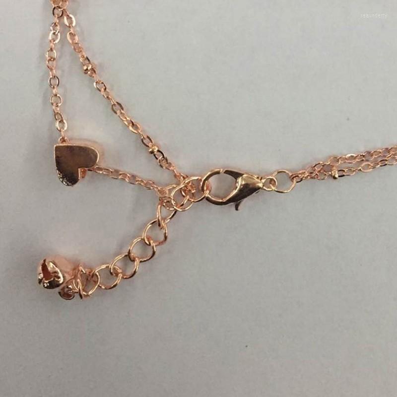 

Anklets Ankle Jewelry Heart Foot Chain Anklet Bracelet Bead Double Beach Elegant