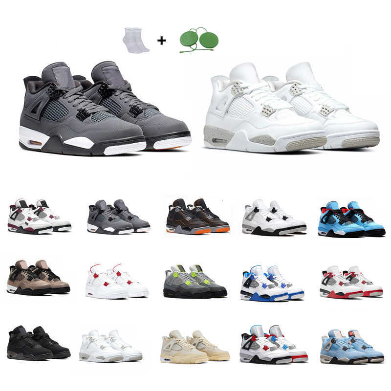 

2021 Classic Basketball Shoes Men 4s 4 Comfortable Breathable Bred Fire Red University Blue Cement White Oreo Taupe Haze Mens Trainers Cheap, Customize