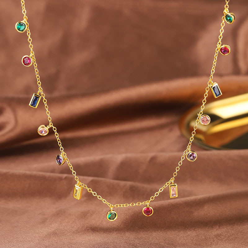

Luxury New Designed Necklaces D Leeter Diamonds pendants women's Bracelet Brass 18K gold plated ladies Designer Jewelry HDN1 -01
