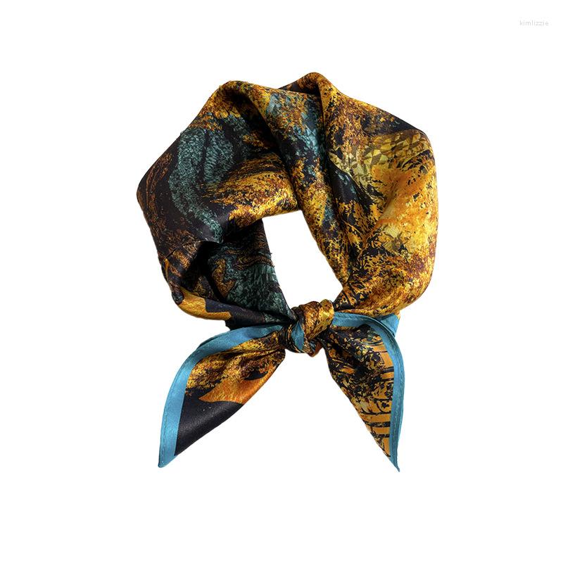 

Scarves Silk Scarf Bandana Women Square Wrap Kerchief Mulberry Hijab Shawls Lady Pashimina Female Echarpe Beach Stole 2022