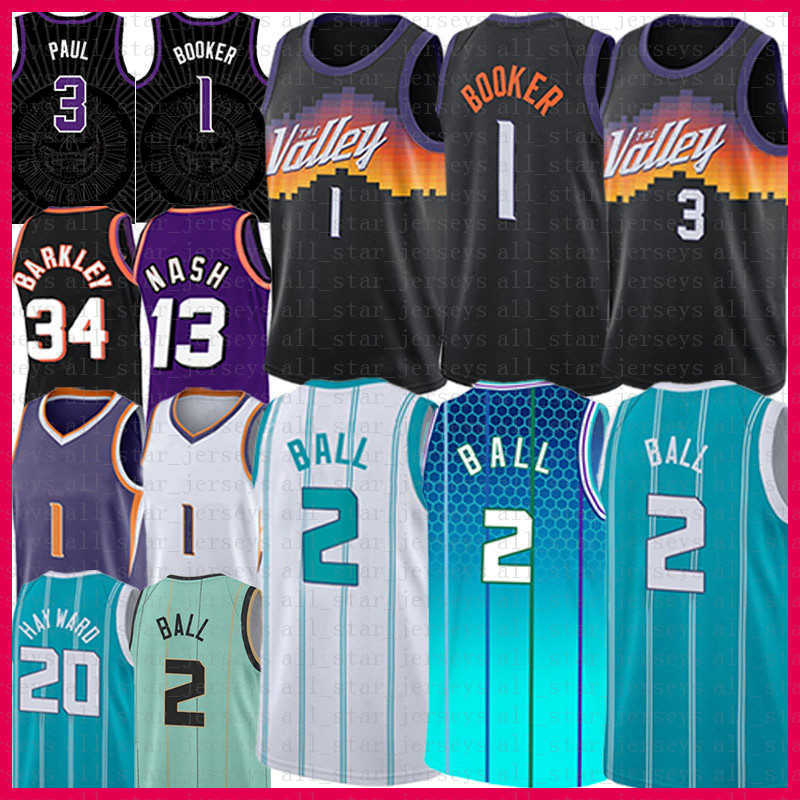 

LaMelo Ball Devin Booker Chris Paul Basketball Jersey 1 2 3 Gordon Hayward DeAndre Ayton Steve Nash Charles Barkley Mens Shirts Jerseys 2022''Nba''Shirt, Mens jersey