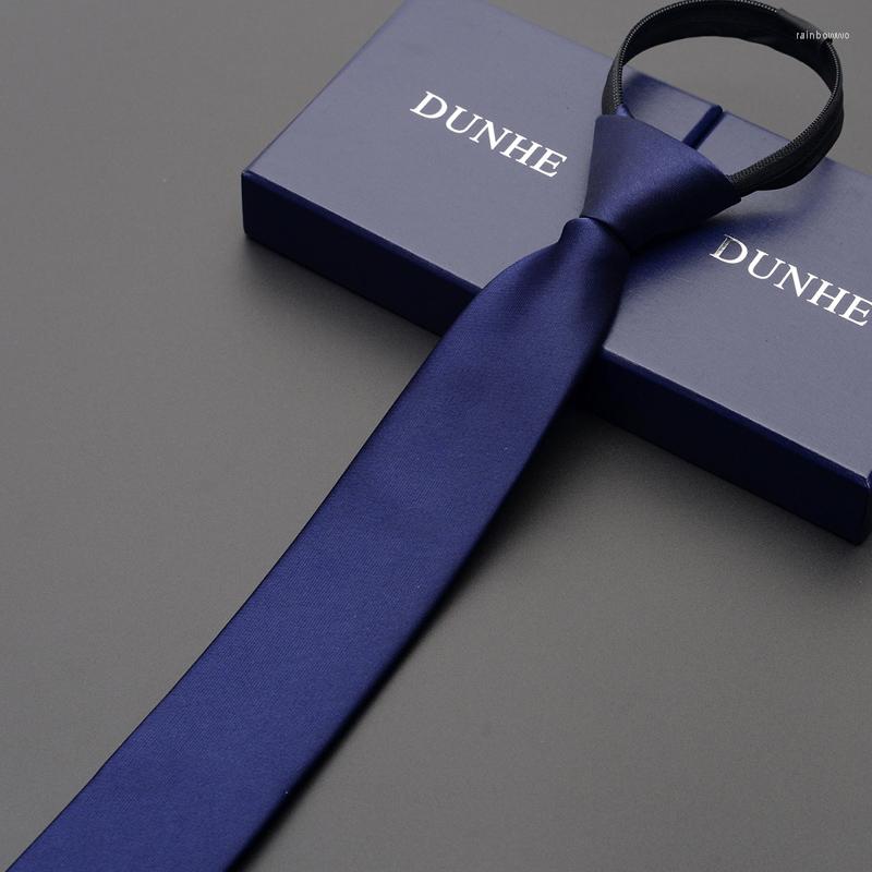 

Bow Ties High Quality 2022 Designers Brands Fashion Business Casual 5cm Slim For Men Zipper Necktie Office Work With Gift Box