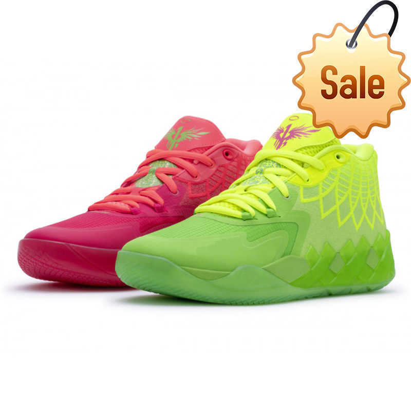 

OG Rick And Morty Kids Basketball Shoes Galaxy Buzz City Black Blast Queen Citys Rock Ridge Red Not From Here Top Quality MB.01 Sport Sneakers