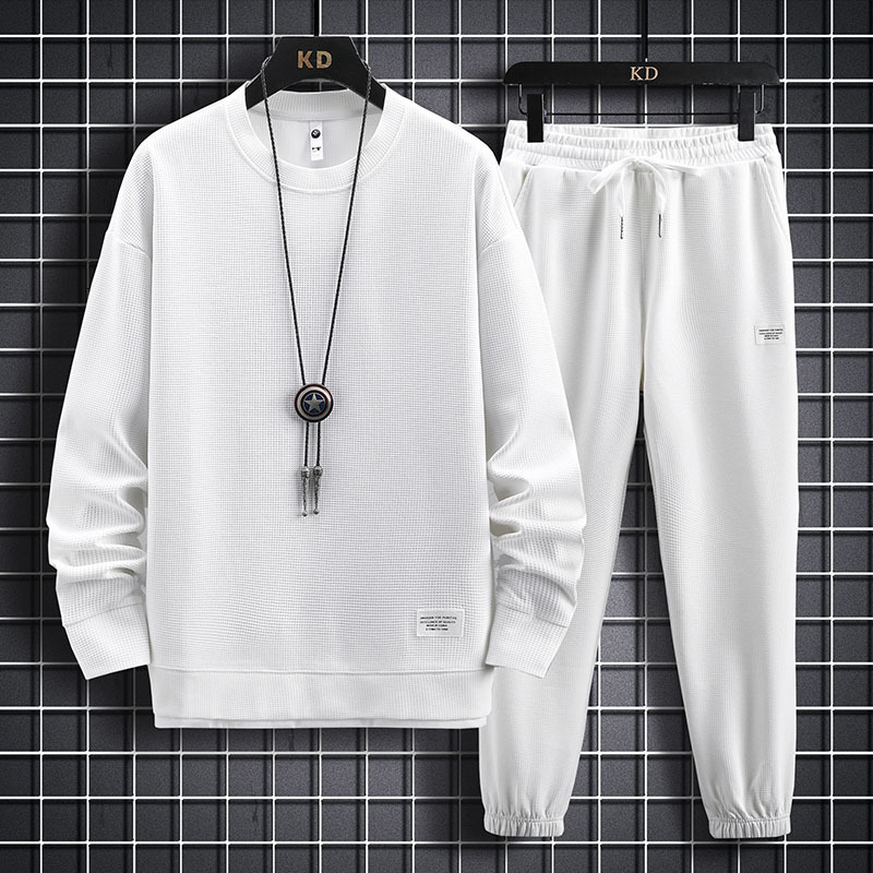 

Men's Tracksuits Men Casual Tracksuit Autumn Spring Men's Sportswear Set HoodiePants Two Pieces Sets Solid Color Sports Suit Mens Clothing 221114, Nyys811navyblue