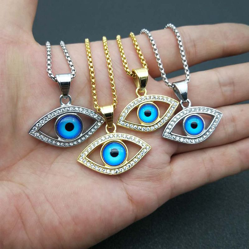 

Evil Eye Pendant Necklace Blue Eyes Lucky Amulet Necklaces Lucky Protection Jewelry