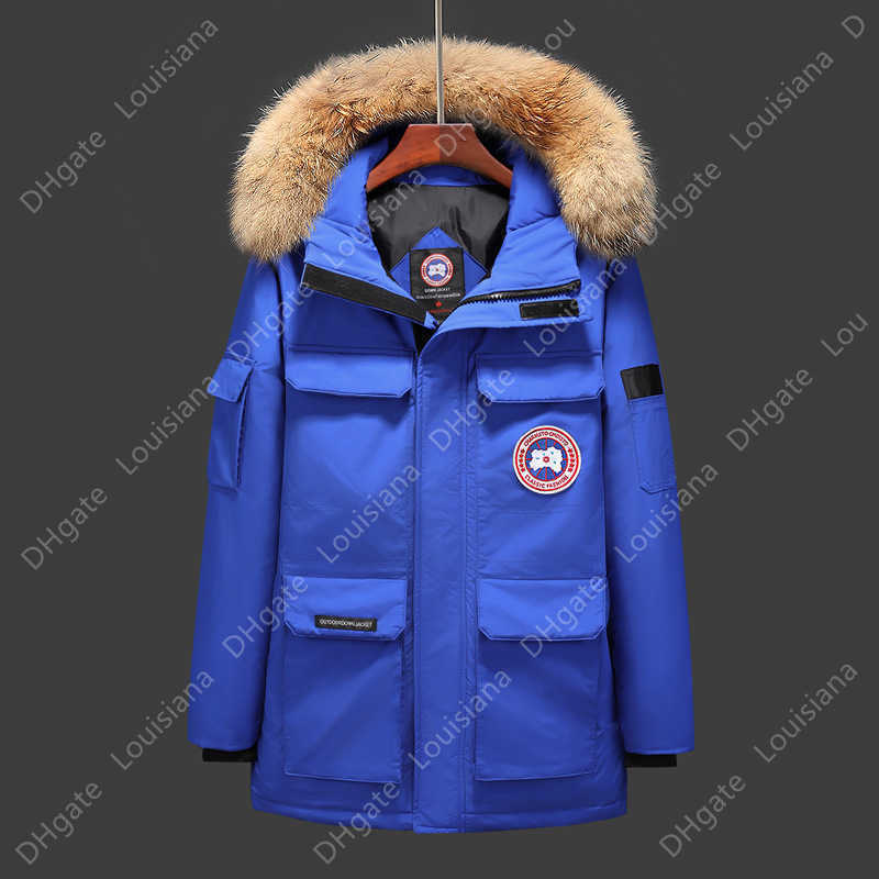 

2023 Down Jacket 08 Expedition Style Couple's Medium Long Size Overalls Overcome the Trend of Asexual Thick Coat, Red