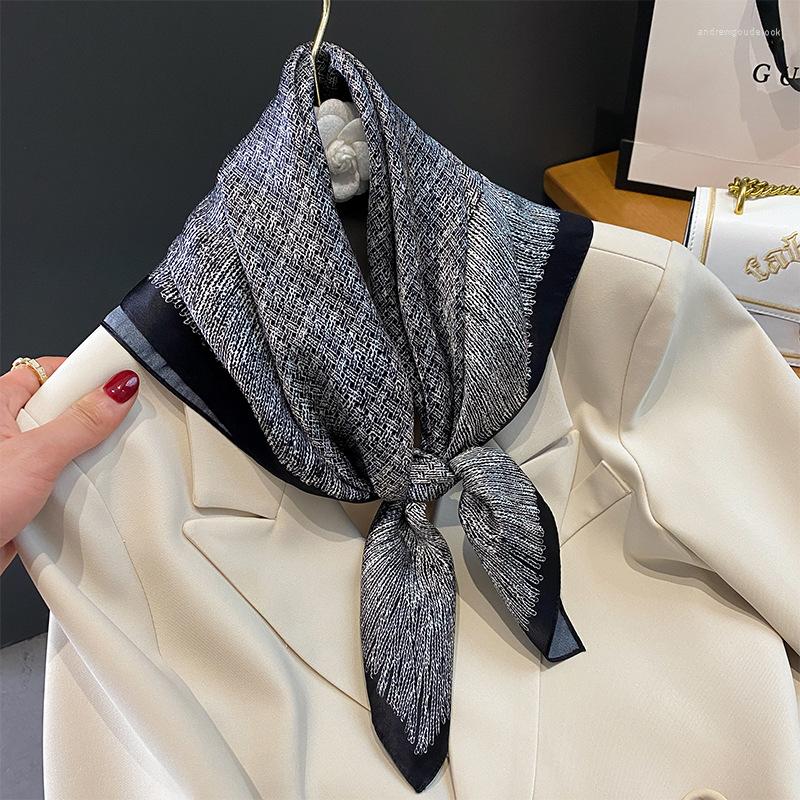 

Scarves Luxury Natural Silk Scarf Women Fashion Neck Scarfs Lady Hair Foulard Bandana Shawl Square Wrap Headband Hijab