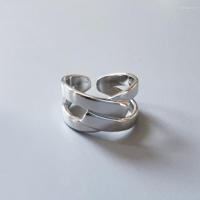 

Wedding Rings Fashion Female Big Cross Chain Finger For Women Lover Jewelry Party Trendy Statement Wholesale