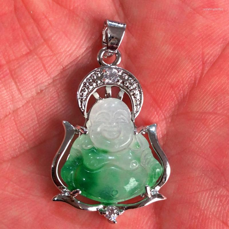 

Pendant Necklaces Unsex Design Silver Plated With Crystal Jades And Charm