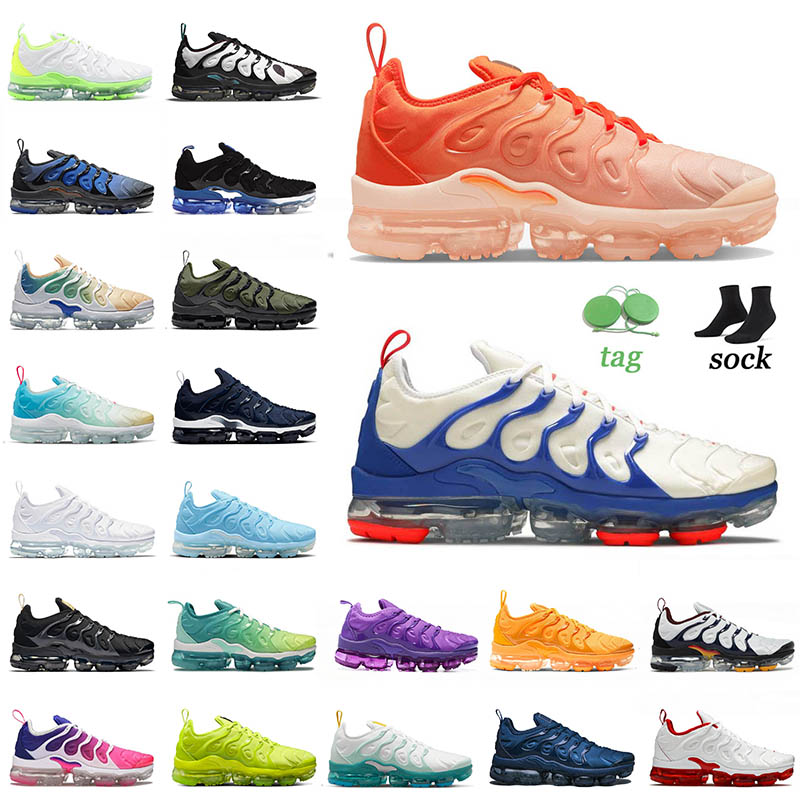 

Tn Plus Outdoor Shoes Triple Trainer Designer Sports Sneakers Black White Red Blue Royal Volt Tennis Ball Since 1972 Griffey Men Women Cushion Vapores Tns Size 13, C28 40-46 griffey