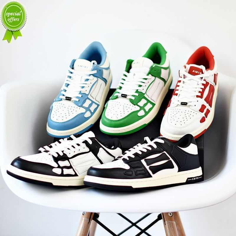 

2023 Mens Womens AMlRl skel top low Basketball Shoes White Black Sneaker Footwear One Trainers Sport shoes Hand cut and edge painted Sneakers, #32
