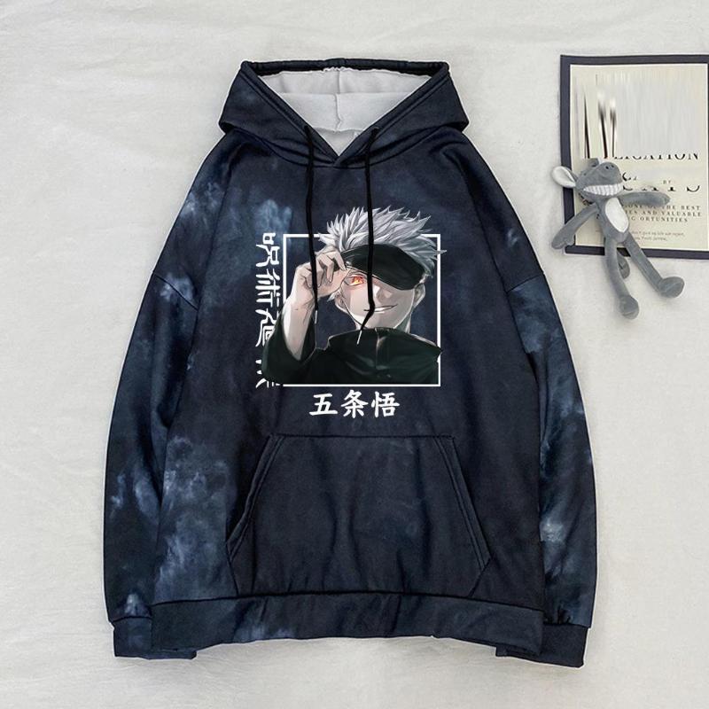 

Men's Hoodies Jujutsu Kaisen Harajuku Men Japanese Anime Print Sweatshirts Streetwear Casual Warm Hoodie, Pink
