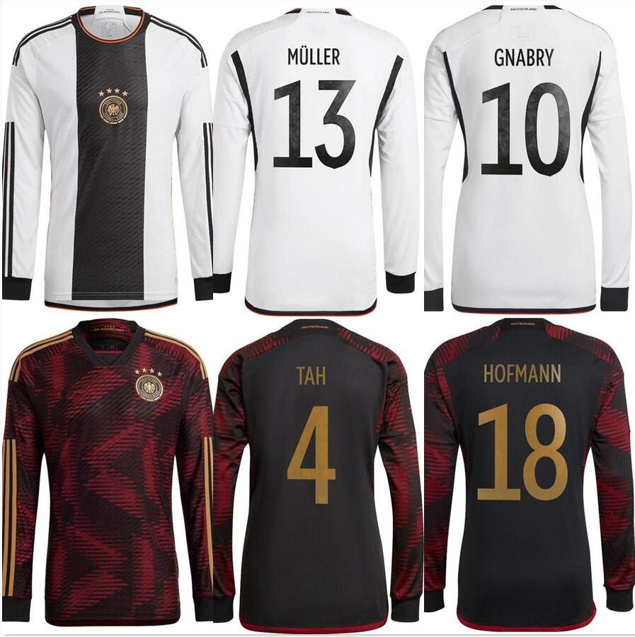 

Long sleeve 2022 2023 Soccer Jerseys GermanyS WERNER MULLER Football shirt t KROOS GNABRY KIMMICH REUS German 22 23 woman men kids kit uniform pre match