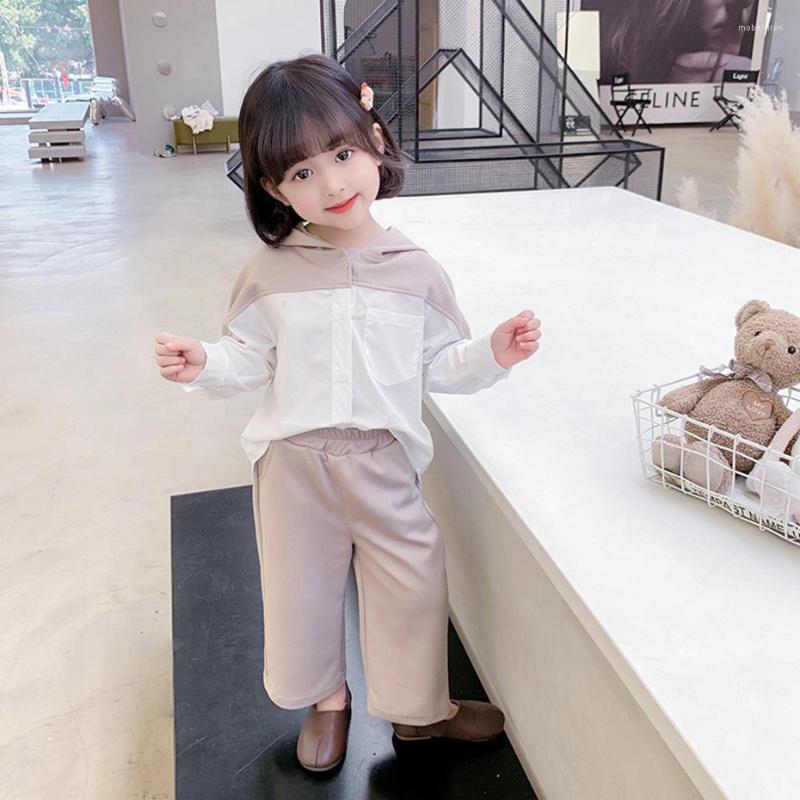 

Clothing Sets Kids Clothes Girls Hoodies Pants Outfits Patchwork Girl Set Casual Style Tracksuit, Y4j6707-2