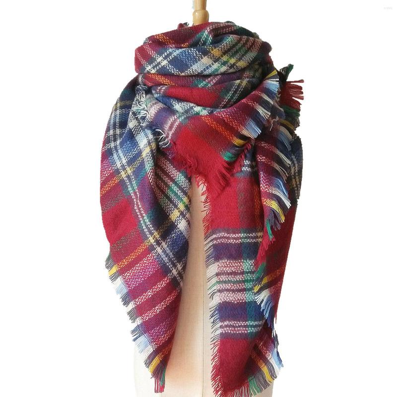 

Scarves Ladies For Winter Women's Warm Increase Double-Sided Colorful Scarf Shawl Chiffon Head