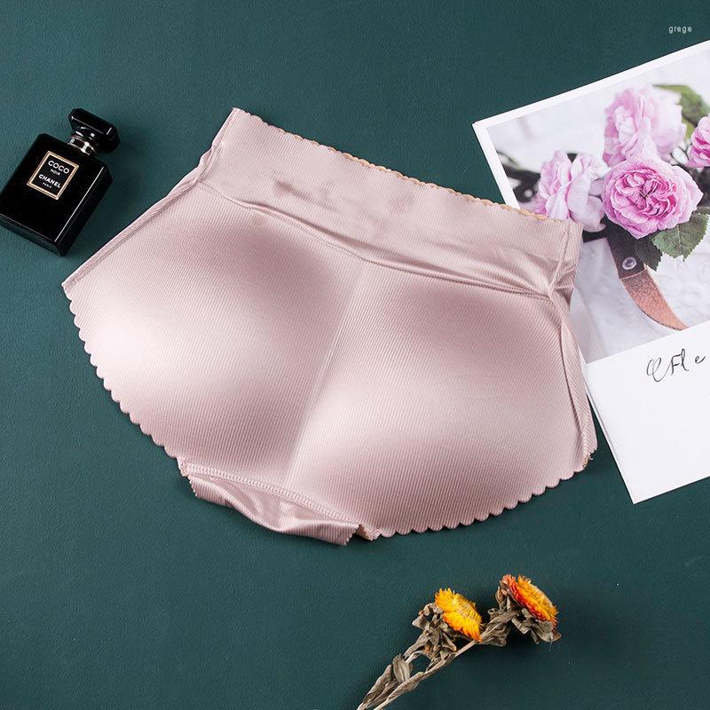 

Women' Shapers Fake Hip Underwear Peach Pants Pad Middle Waist Lift Triangle, Khaki