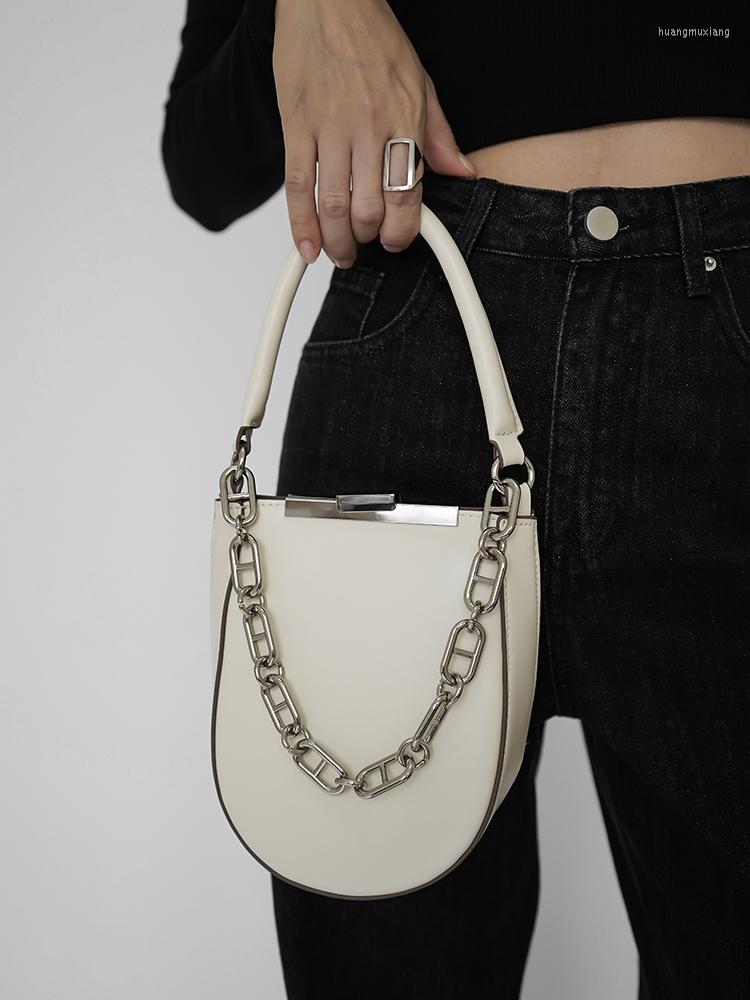 

Evening Bags Casual Metal Handle Handbags Women Messenger Bag Brands Chain Shoulder Crossbody Ladies Women's Purses Bolsa Chic, Black