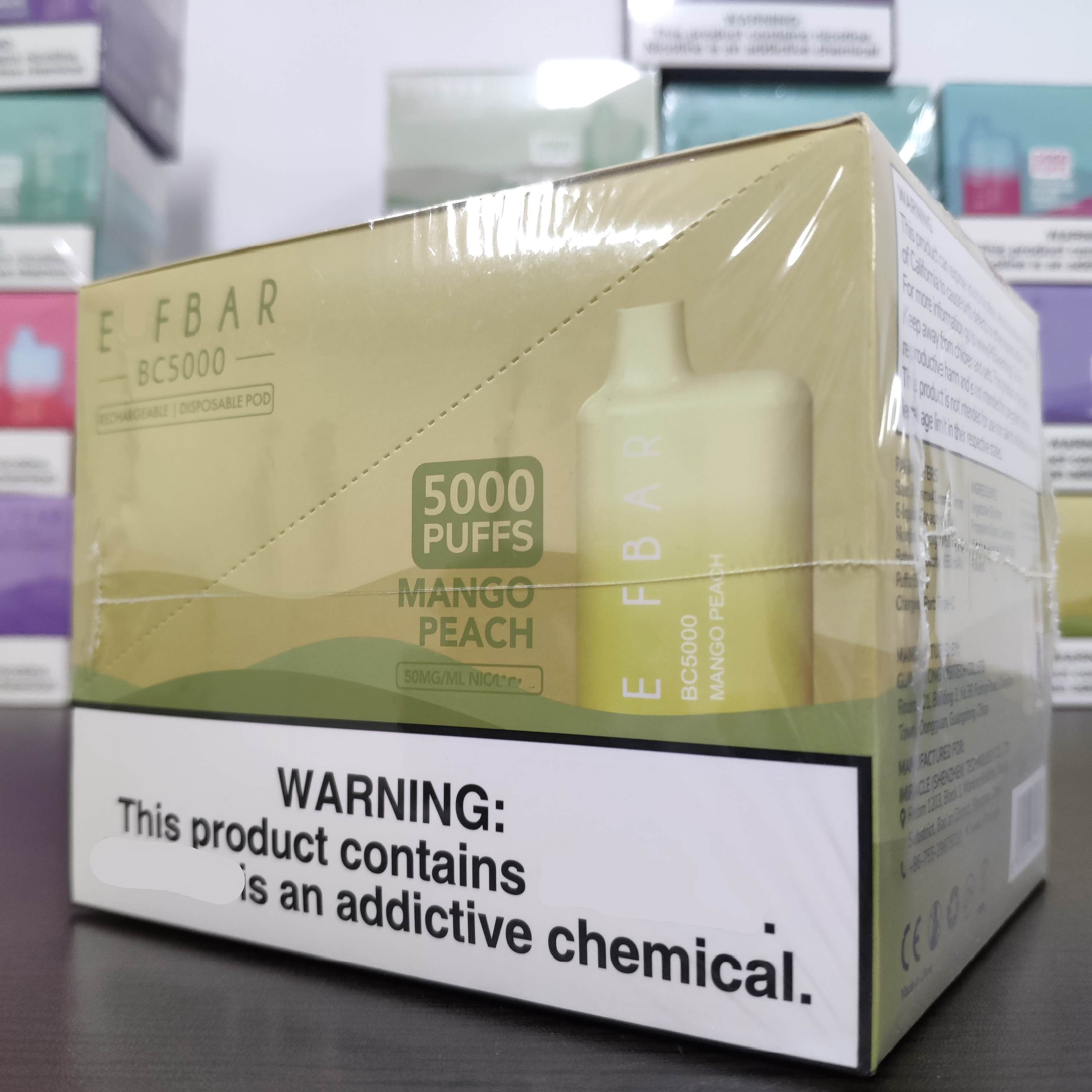 

ELF 5000 PUFFS BAR Disposable E Cigarette 650 mAh 13ml wholesale Vape kit
