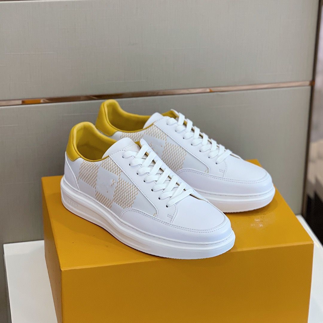 

quality Spring men Shoes luxury designer sneaker matching white matte cowhide with the same color outsole size38-45 asdsadadaswasasdas
