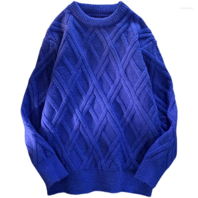 

Men's Sweaters Men's Casual Sweater Thickened Pullover Round Neck Dropped Shoulder Sleeves Tops, Black