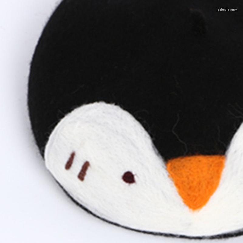

Berets Casual Christmas Parent-Child Painter Hat Cute Penguin Shape Beret Mom Baby Kid Girl Boy Beanie Cap For Autumn Winter, Type 1