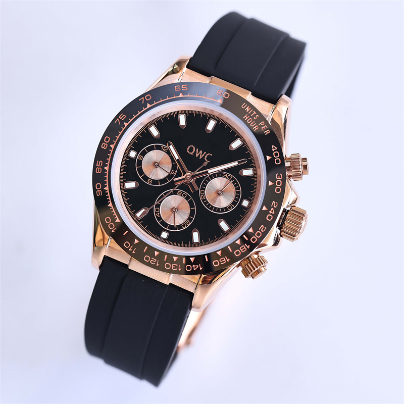 

Wristwatches Quartz watchs wrist of multi-function timing stainless steel waterproof fashion noctilucent tide men's watch, Color 9