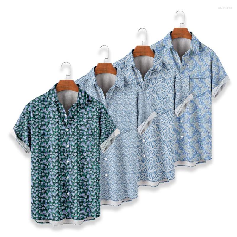 

Men's Casual Shirts High Quality Men's Hawaiian Camisas Loose Top Print For Men 2022 Fashion Breathable Blouses Chemises, Mens shirts