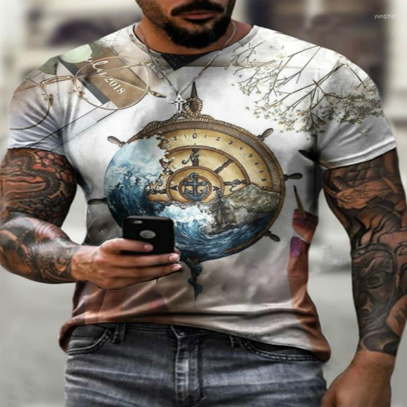 

Men's T Shirts European And American Style 3d Printing Fashion Leisure Entertainment O-neck T-shirt Polyester Material Asian Size Sum, Dbs-83