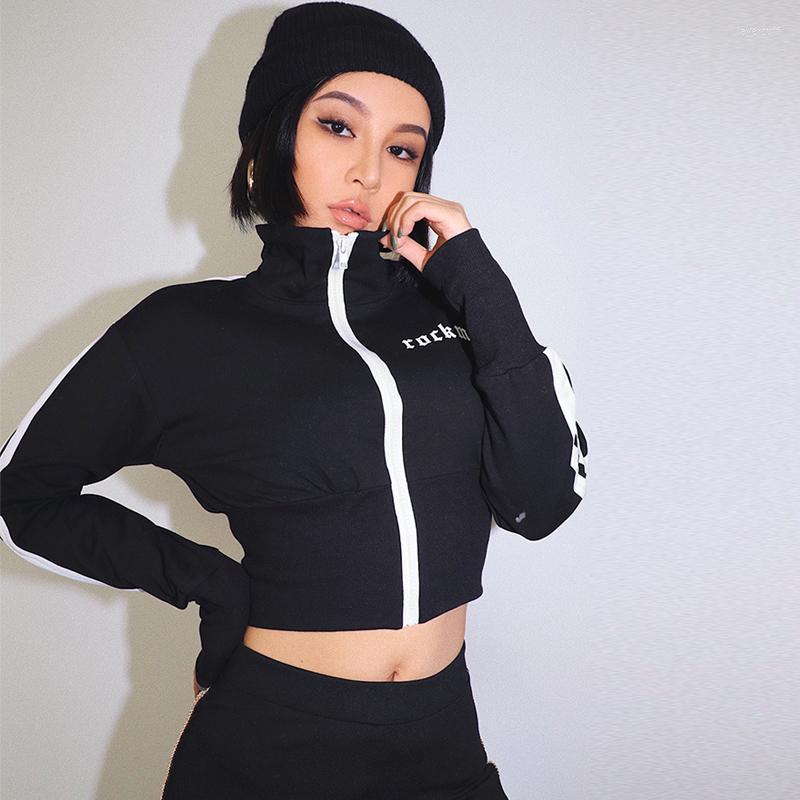 

Women' Jackets Women Black Bomber Jacket Cropped Short Basic Coats 2022 Spring Female Zipper Biker Casual Outerwear Overcoat Feminino, Picture shown