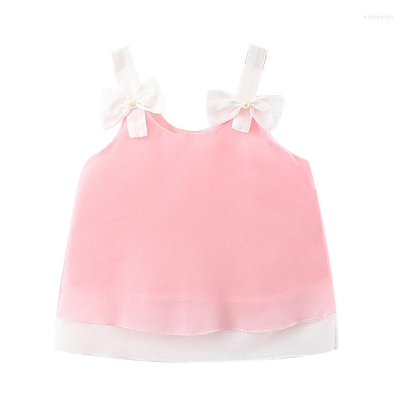 

Girl Dresses Babzapleume Summer Kids Clothes Korean Baby Clothing Cute Bow Sleeveless Mesh Infant Princess Born Dress 142