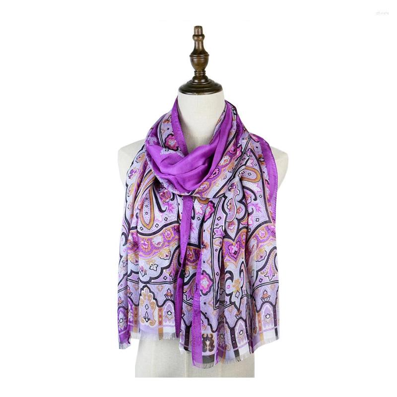 

Scarves Silk Scarf Mujer Lady Paisley Smooth Shawl Bandana Georgette Hijab Boutique Sarong Stole Neckerchief Long