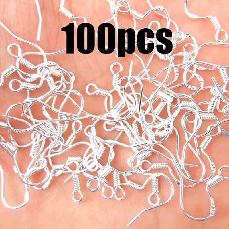

Dangle Earrings YONGMAN 100Pcs 925 Sterling Silver Hook Coil Ear Wires