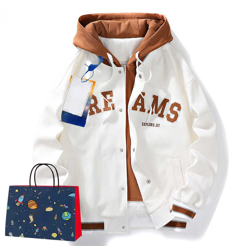 

Men's Autumn and Winter Fleece Warm ins Fashion Ruffian Shuai High Street Couple Versatile Jacket, Jm-2231 caramel