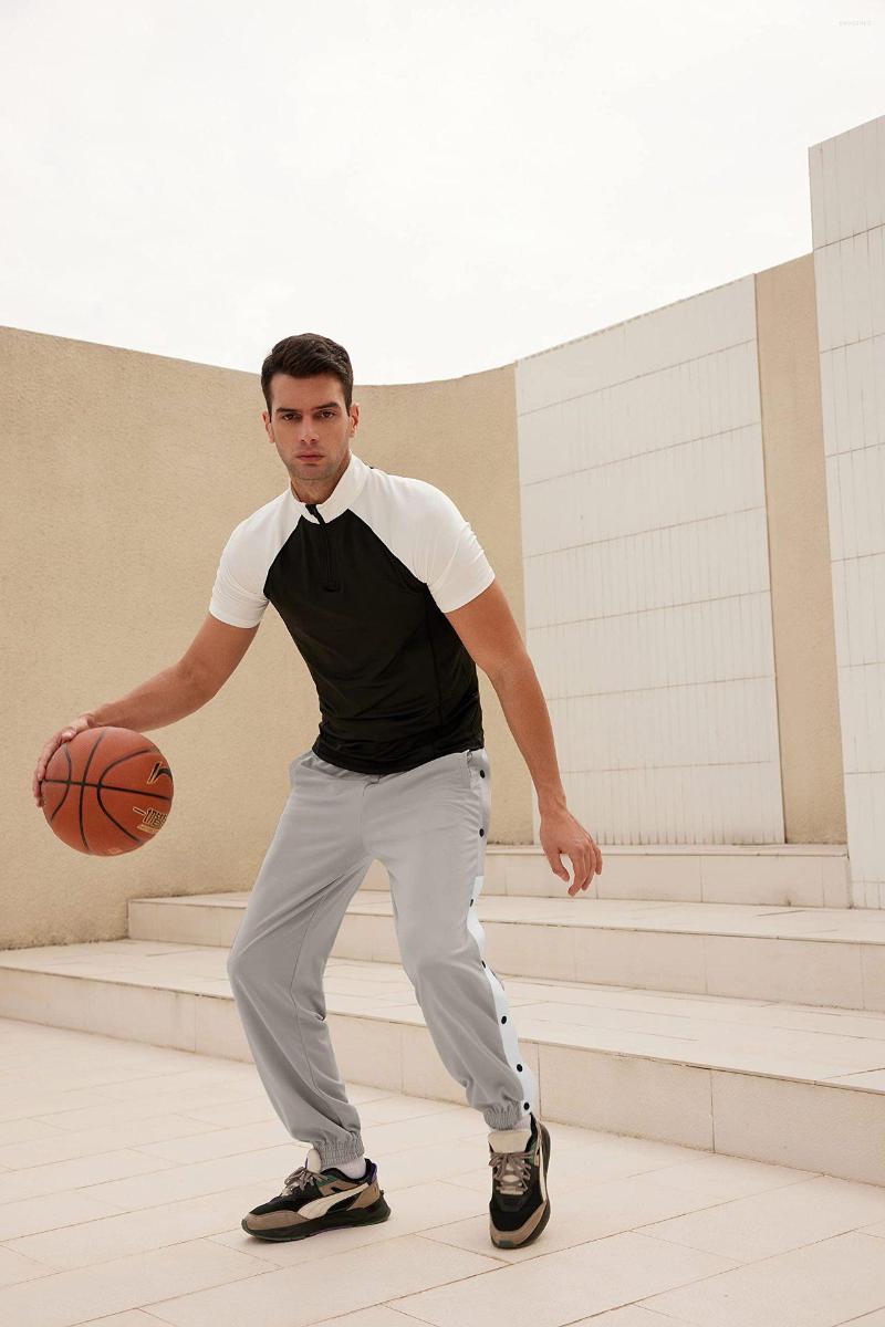 

Men' Pants Men' Loose Beam Sports Summer Autumn Breasted Full Buckle Casual Trousers Basketball Training Men, Black