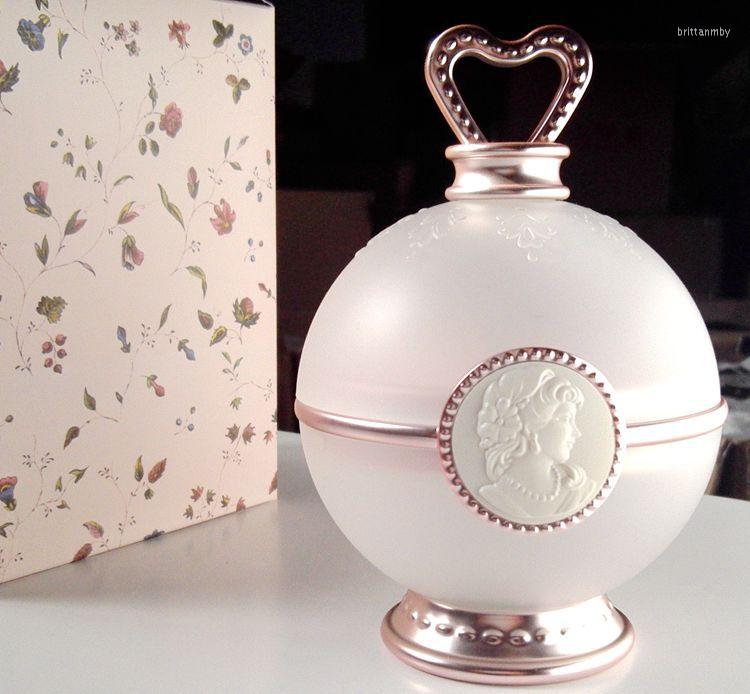 

Jewelry Pouches Laduree Queens Holder Matte Luxurious Makeup Container Storage Box Ring Necklace Pot W Rose Petals Blush