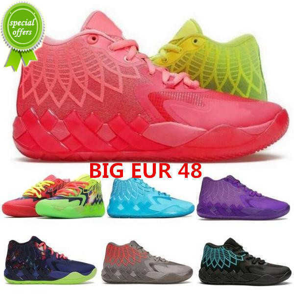 

2023 BIG EUR 48 MB.01 Melo Ball 2022 Men Basketball Shoes Sneakers Buzz Queen City Rick and Morty Rock Ridge Black Red Blast High Quality Outdoor