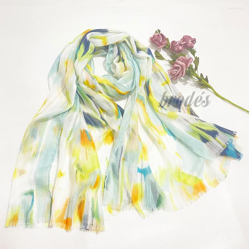 

Scarves 2022 Women Fashion Plain Stitch Cashew Floral Viscose Shawl Scarf From Ethnic Print Wrap Pashmina Sjaal Muslim Hijab Caps