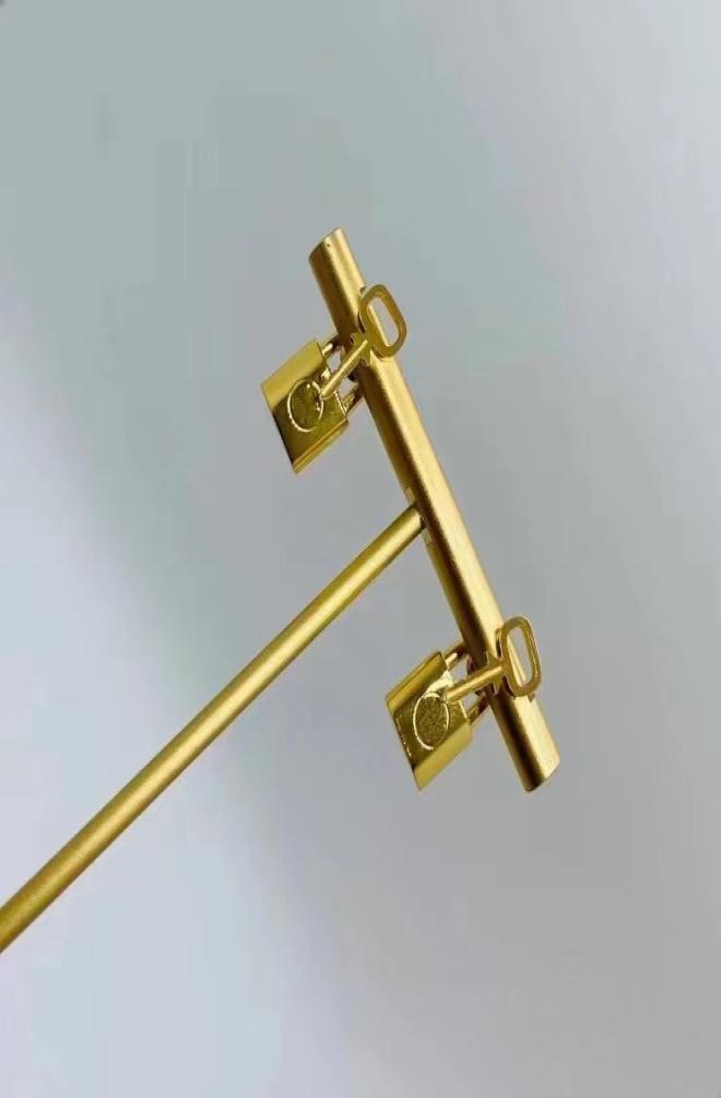 

Fashion gold lock key stud earrings lady Women Party Wedding Lovers gift engagement Stainless Steel Jewelry for Bride5527240