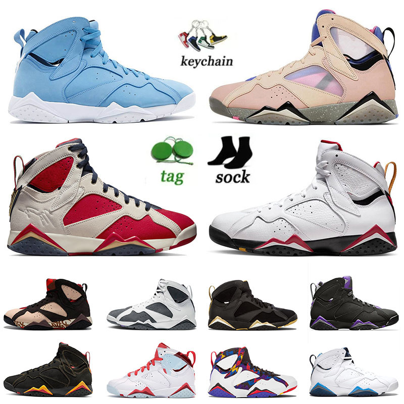 

2023 Fashion J 7 Pantone Sapphire Basketball Shoes 7s With Socks Quai 54 Cardinal Sweater French Blue Hare Flinit 7 Pure Money Men Women Jorden Sneakers Sports, D14 gmp 40-47