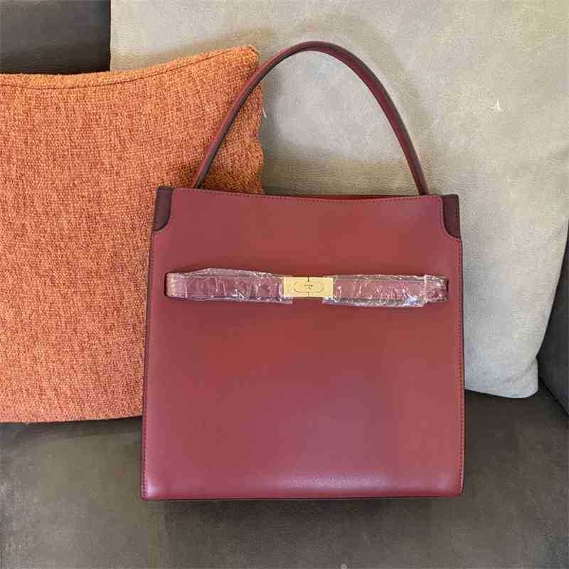 

Handbags T0ryburchs Designer Head Leather One Slant Cross Portable Large Lady Bag Shoulder Crossbody Bag, Navy blue