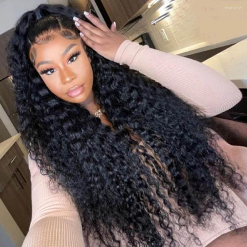 

Inch Deep Wave 13x6 Lace Front Wigs 10A Grade 250% Density Brazilian Wet And Wavy Human Hair For Black Women, Picture shown