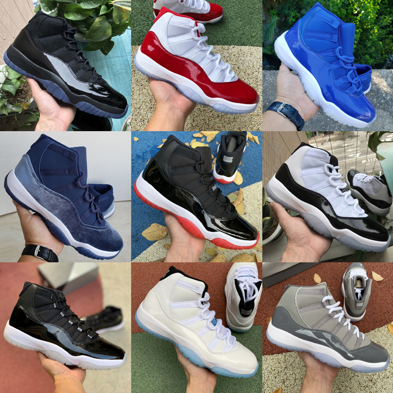 

Mens basketball shoes women Jumpman 11s 11 Cherry Pure Violet Cool Grey Concord Bred win like 96 Platinum Tint Bright Citrus UNC men sports sneakers Size 36-47, As photo 10