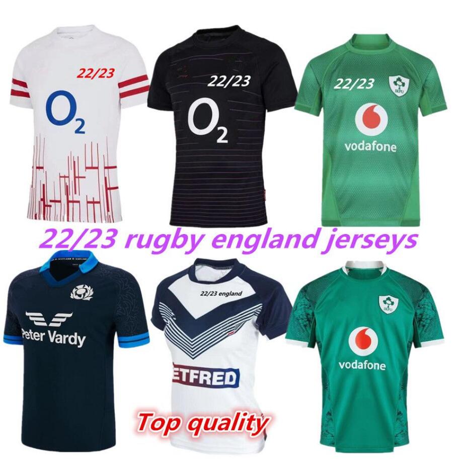 

2022 2023 Ireland Scotland rugby Jerseys 22 23 ENGLAND national team Home court Away retro League rugby shirt jersey POLO -3XL, Black