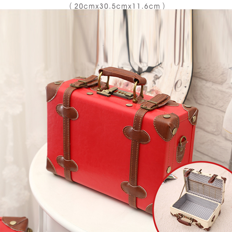 

Suitcases Leather storage box Storage box model room Decoration props cloakroom Storage Box Portable buckle Make up Organizer Jewlry Case 221114
