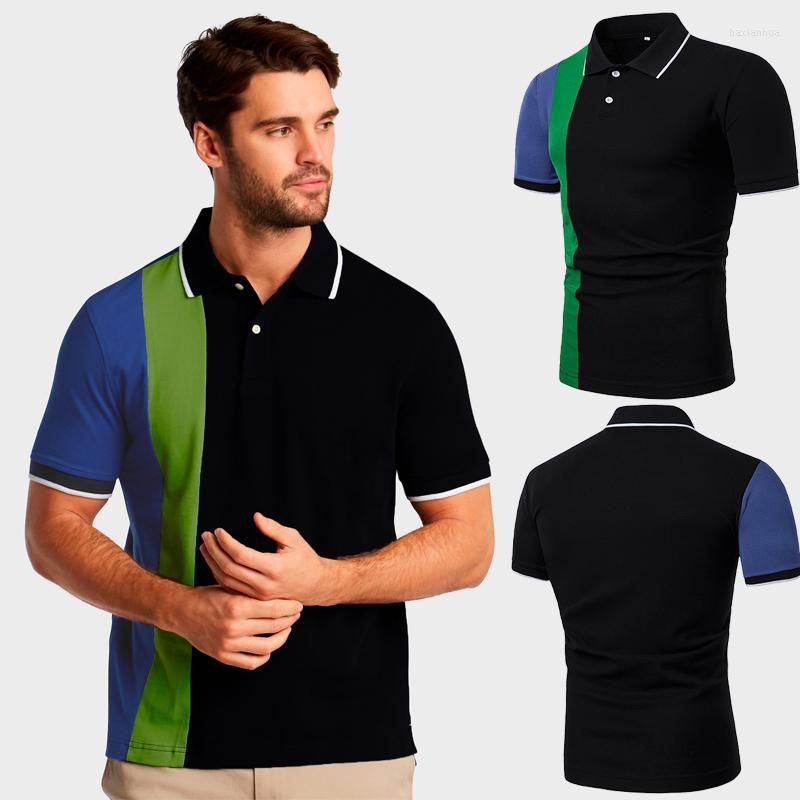 

Men's Polos Top Polo Shirts 2022 Summer Business Casual Tops Designer Clothing, Black