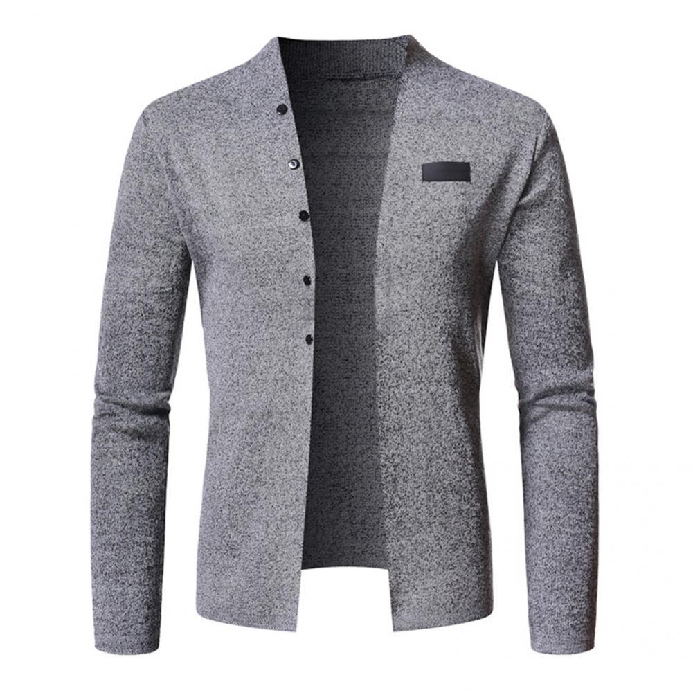 

Men's Sweaters Simple Men Cardigan Slim Comfy Sweater Coat Casual Men Sweatshirt Knitted Cardigan Coat 221114, Dark gray