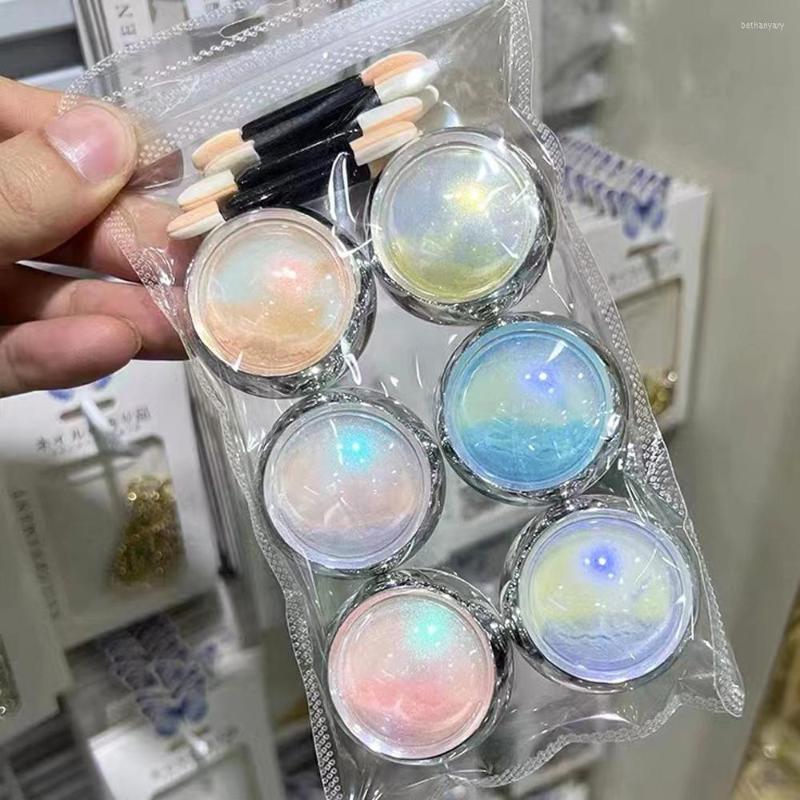 

Nail Glitter Bottle Set Jelly Neon Rainbow Holographic Chameleon Powder Aurora Effect Iridescent Pigment Fine Art Dust