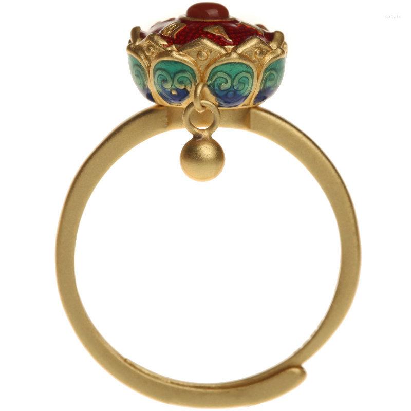 

Cluster Rings Red Jade Amulet Adjustable Ring Jewelry Women Stone Gifts 925 Silver Accessories Gift Natural Vintage Luxury Talismans