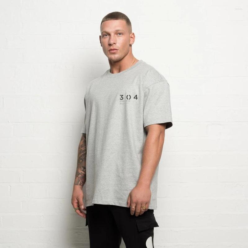 

Men's T Shirts 2022 Loose Size T-shirt Summer Casual Cotton Fashion Gyms Bodybuilding Fitness Tops Male O Collar Breathable Clothing, Black