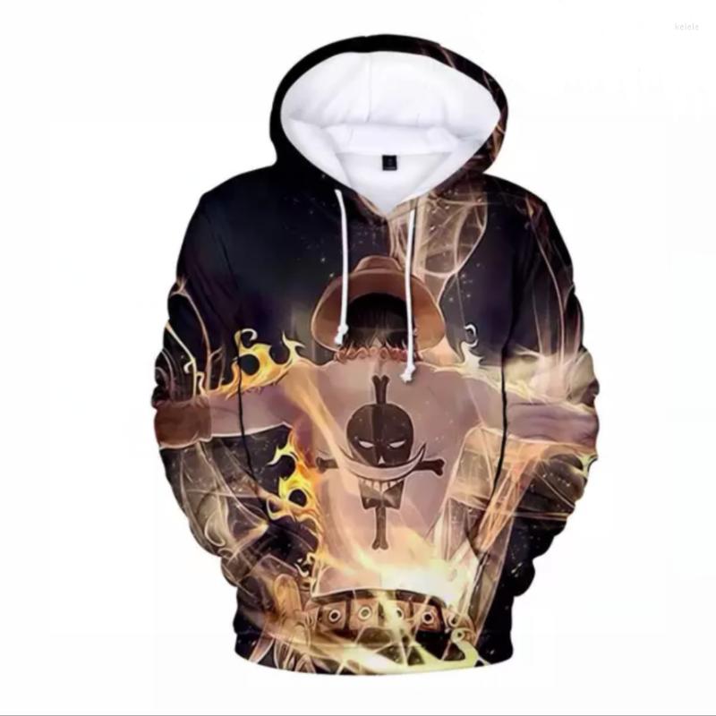 

Men's Hoodies Monkey D. Luffy 3D Sweatshirt Men/Women Long Sleeve Print Anime One Piece Pullover